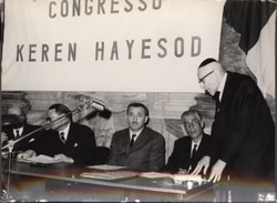 Congresso K. H. Genova 1964  Rabbino Prof. Disegni (manoscritta matita e inchiostro)