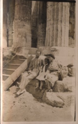 Atene Il Partenone 12 Agosto 1936 Egidio (manoscritta a inchiostro)